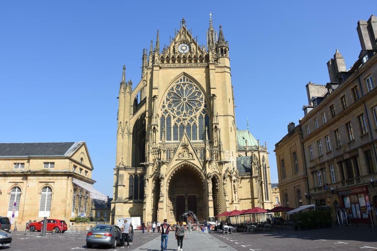 Grand Appartement Vue Cathédrale Metz Esterno foto